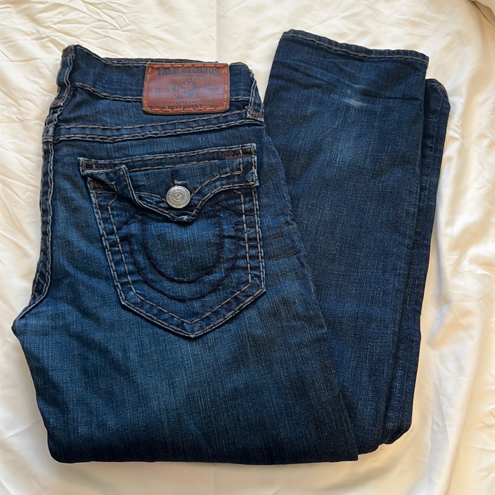 True Religion Ricky Super T - dark wash jeans - size 31 - great condition